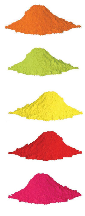leak detection powder in different colours