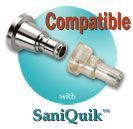 Text: Compatible with SaniQuik